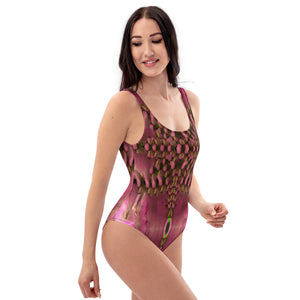 Petallika PinkMandala One-Piece Art-to-Wear Swimsuit