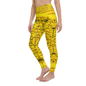 Petallika YellowPetals Glam-Art Yoga Leggings